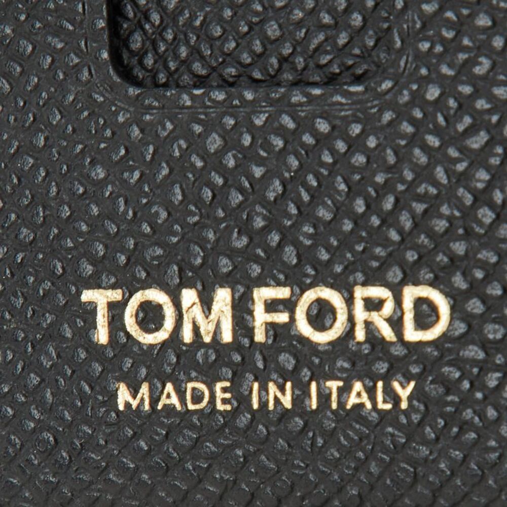 Tom Ford Black Leather Card Holder With Lanyard - Picture 6 of 7